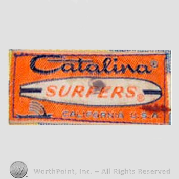 Clothing label : Catalina Sportswear.