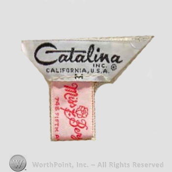 Clothing label : Catalina Sportswear.