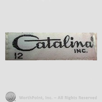 Clothing label : Catalina Sportswear.