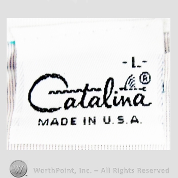 Clothing label : Catalina Sportswear.