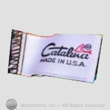 Clothing label : Catalina Sportswear.