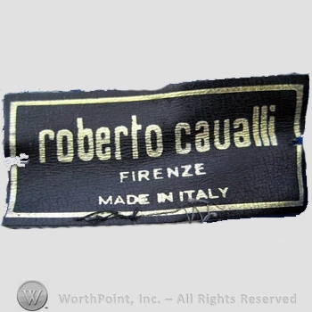 Clothing label : Roberto Cavalli.