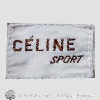 Clothing label : Celine.