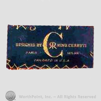 Clothing label : Cerruti.
