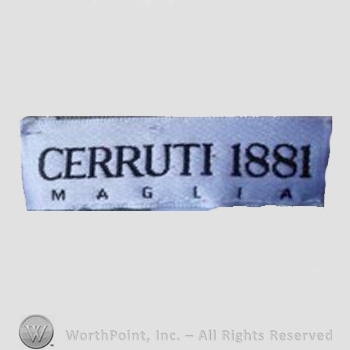 Clothing label : Cerutti.