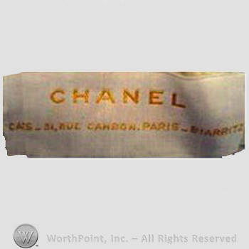 Clothing label : Chanel.