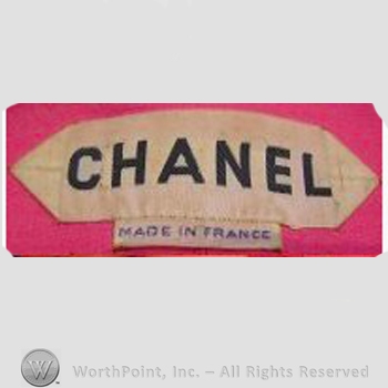 Clothing label : Chanel.