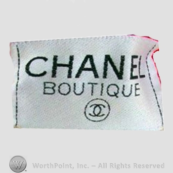 Clothing label : Chanel.