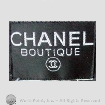 Clothing label : Chanel.