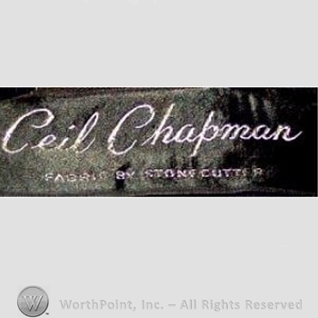 Clothing label : Ceil Chapman.