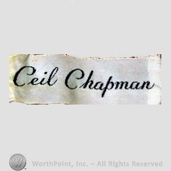 Clothing label : Ceil Chapman.