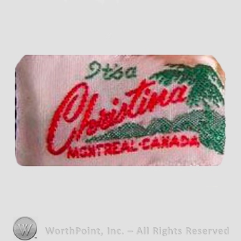 Clothing label : Christina.