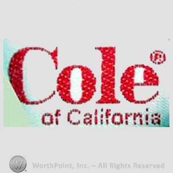 Clothing label : Cole of California.