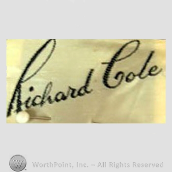 Clothing label : Richard Cole.