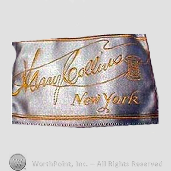 Clothing label : Harry Collins.