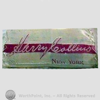Clothing label : Harry Collins.
