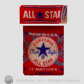 Clothing label : Converse.