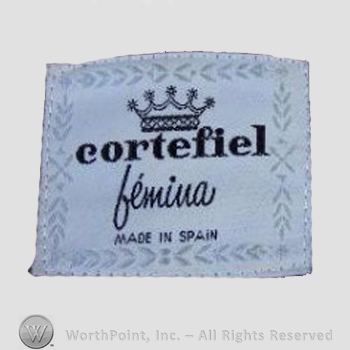 Clothing label : Cortefiel .