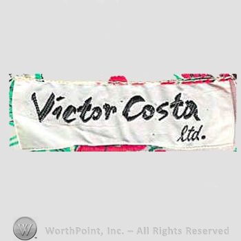 Clothing label : Victor Costa.