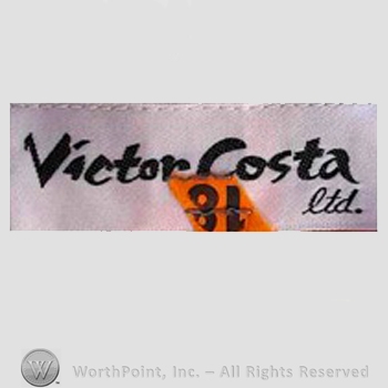 Clothing label : Victor Costa.