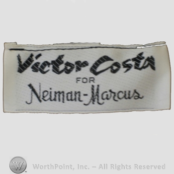Clothing label : Victor Costa.