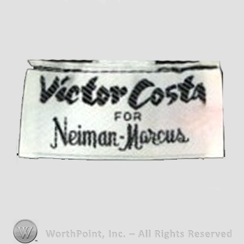 Clothing label : Victor Costa.