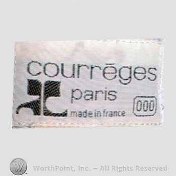Clothing label : Andre Courreges.
