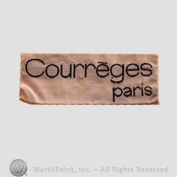 Clothing label : Andre Courreges.