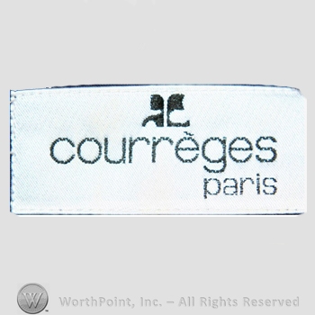 Clothing label : Andre Courreges.