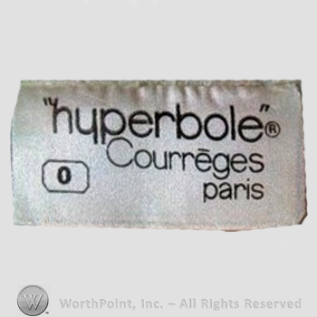 Clothing label : Andre Courreges.
