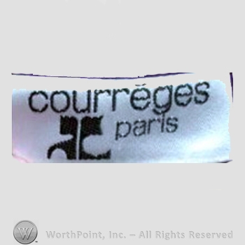 Clothing label : Andre Courreges.