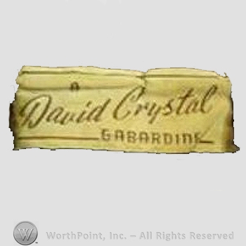 Clothing label : David Crystal .
