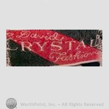 Clothing label : David Crystal .