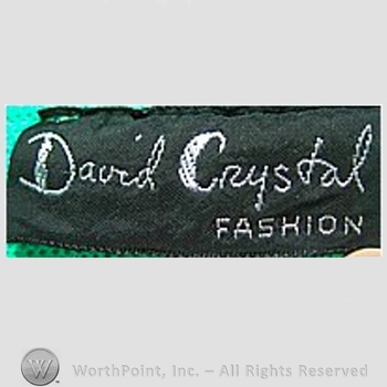 Clothing label : David Crystal .
