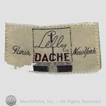 Clothing label : Lilly Dach&eacute;.