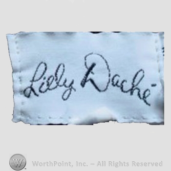 Clothing label : Lilly Dach&eacute;.