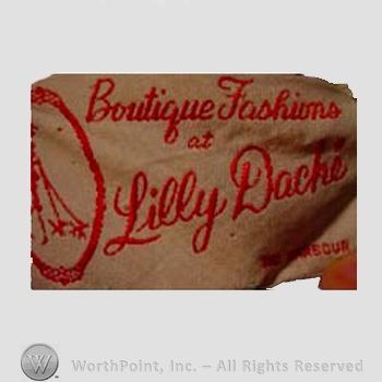 Clothing label : Lilly Dach&eacute;.