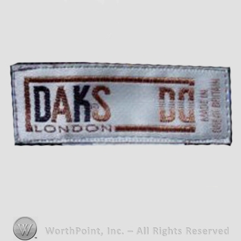 Clothing label : Daks.