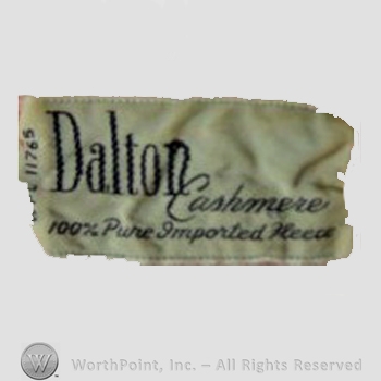 Clothing label : Dalton.