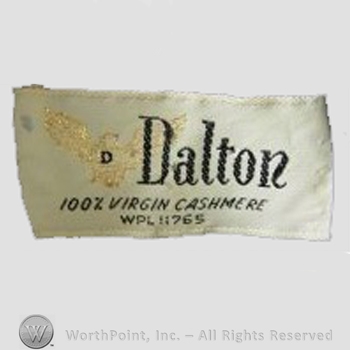 Clothing label : Dalton.