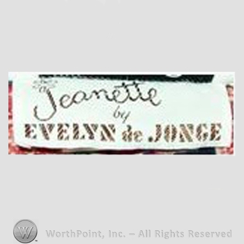 Clothing label : Evelyn de Jonge.