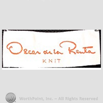 Clothing label : Oscar de la Renta.