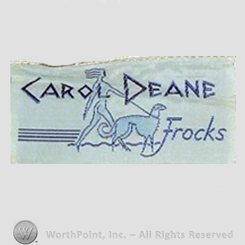 Clothing label : Carol Deane.