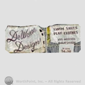 Clothing label : Deweese.