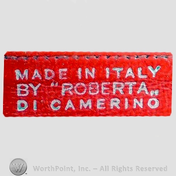 Clothing label : Roberta Di Camerino.