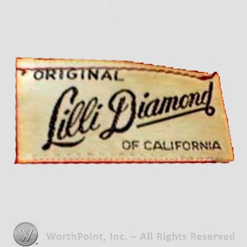 Clothing label : Lilli Diamond.