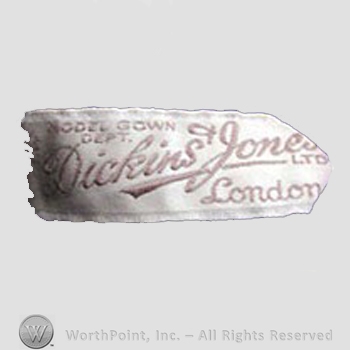 Clothing label : Dickins & Jones.