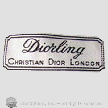 Clothing label : Christian Dior.