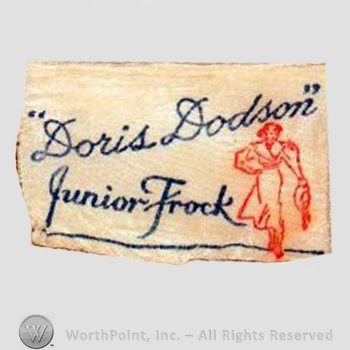 Clothing label : Doris Dodson.