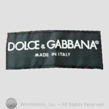 Clothing label : Dolce&Gabbana.